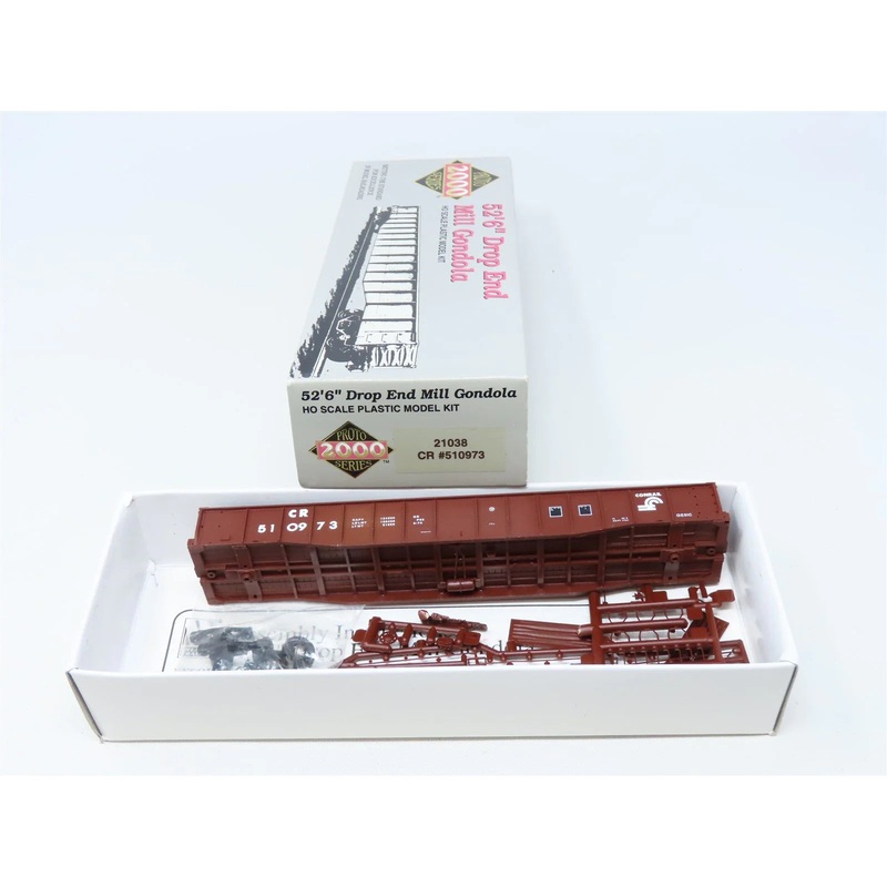 Proto 2000 920-21038 HO Scale 52'6" Drop End Mill Gondola  Kit Conrail CR 510973 - NOS