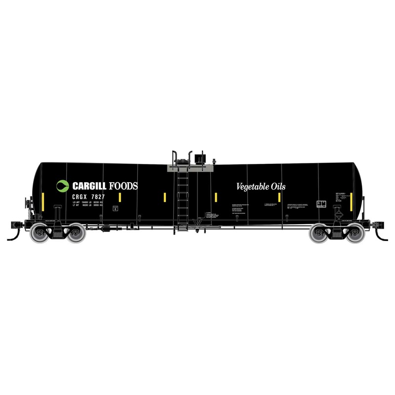 Walthers Mainline 910-48215 HO Scale Trinity 25,000 Gal Tank Car Cargill CRGX 7878