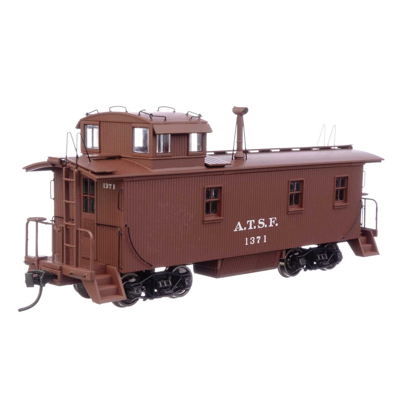 Walthers Proto 920-103206 HO Scale 1300-Series Wood Caboose Santa Fe '1938-41 Scheme' ATSF 1371