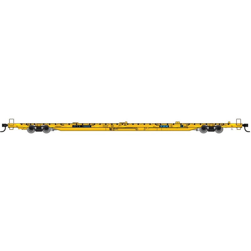 Walthers Proto 920-104606 HO Scale 89' 110-Ton Greenbrier Flatcar TTX PTTX 136566