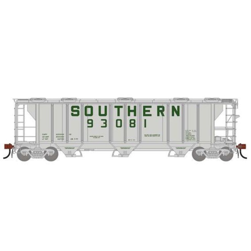 Athearn Genesis G1276 HO Scale PS-2 2893 Covered Hopper Southern SOU 93081