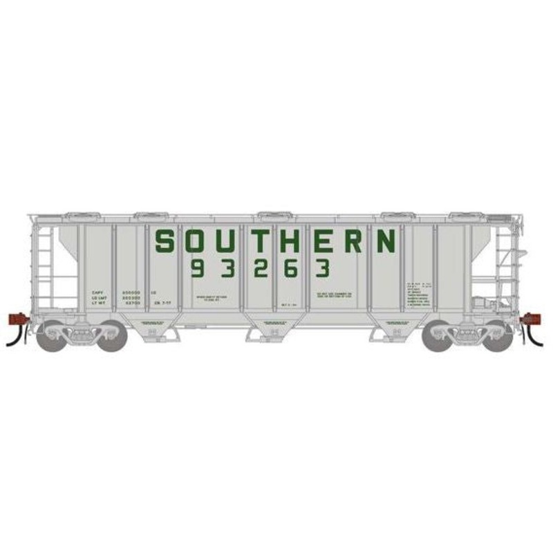 Athearn Genesis G1277 HO Scale PS-2 2893 Covered Hopper Southern SOU 93263