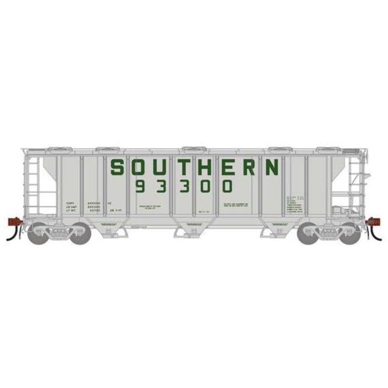 Athearn Genesis G1278 HO Scale PS-2 2893 Covered Hopper Southern SOU 93300