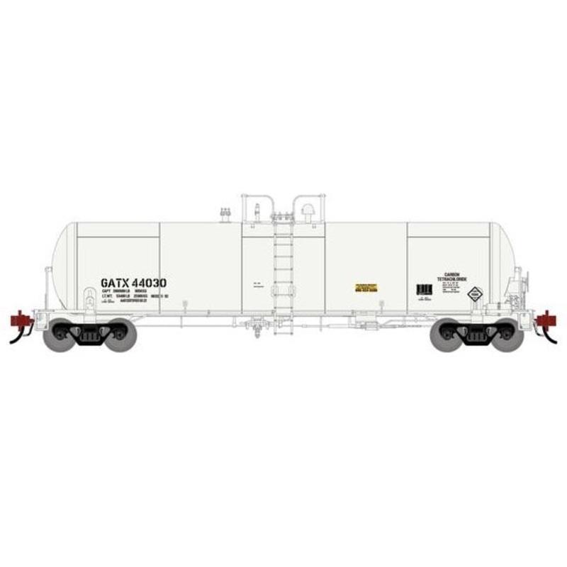 Athearn Genesis G1305 HO Scale GATC 20k Tank Car GATX (White) 44030