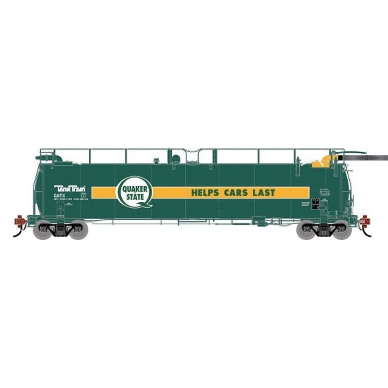 Athearn Genesis G1332 HO Scale 23K TankTrain Intermediate Quaker State GATX Unnumbered