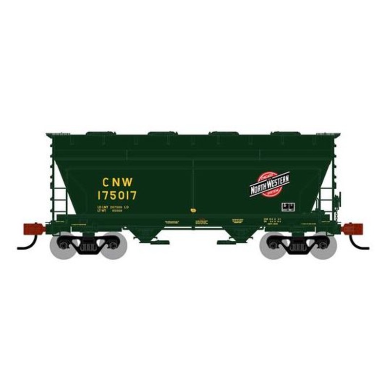 Athearn RTR 1677 HO Scale ACF 2970 Covered Hopper Chicago & North Western CNW 175017