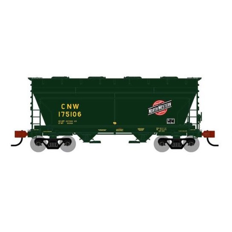 Athearn RTR 1678 HO Scale ACF 2970 Covered Hopper Chicago & North Western CNW 175106