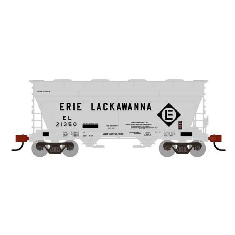 Athearn RTR 1680 HO Scale ACF 2970 Covered Hopper Erie Lackawanna EL Primed for Grime 21350