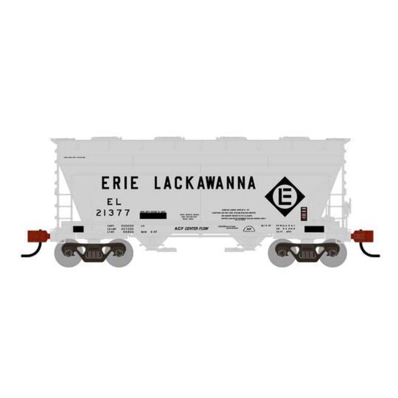 Athearn RTR 1681 HO Scale ACF 2970 Covered Hopper Erie Lackawanna EL Primed for Grime 21377