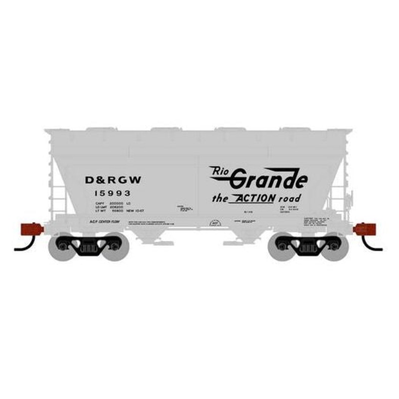 Athearn RTR 1683 HO Scale ACF 2970 Covered Hopper Rio Grande DRGW 15993
