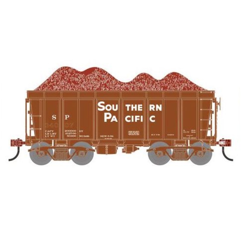 Athearn RTR 1695 HO Scale 26' Ore Car High Side w/Load Southern Pacific SP 34007
