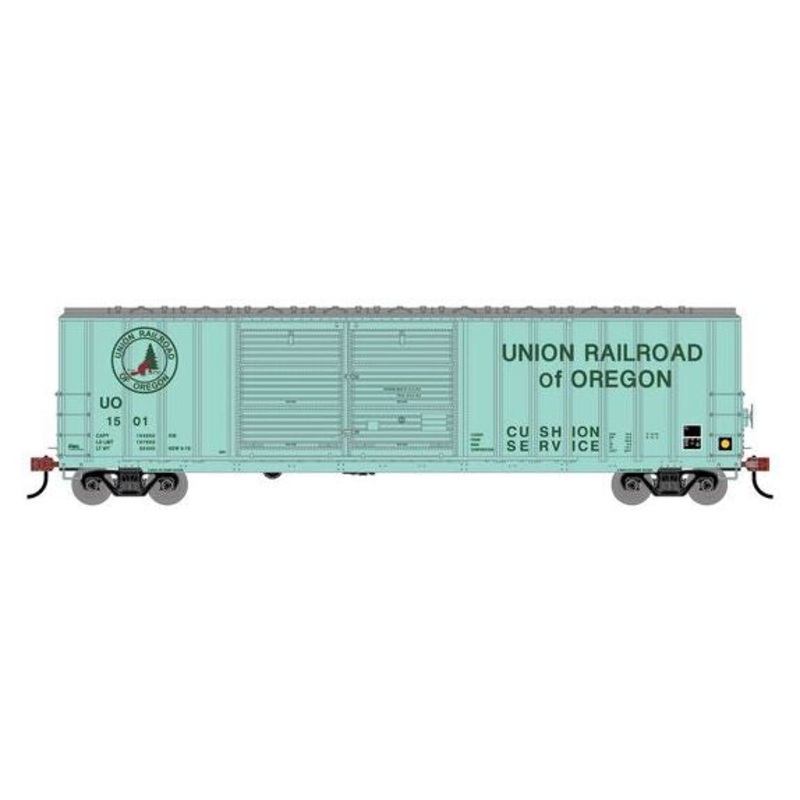 Athearn RTR 1743 HO Scale 50' FMC 5077 DBL Door Boxcar Union Railroad of Oregon UO 1501