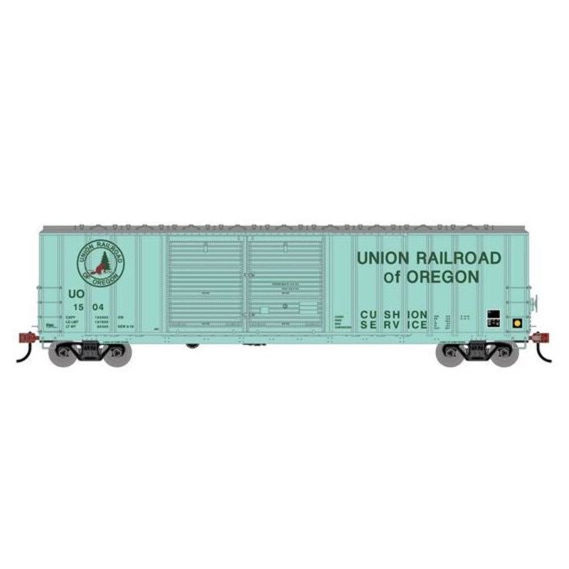 Athearn RTR 1745 HO Scale 50' FMC 5077 DBL Door Boxcar Union Railroad of Oregon UO 1504