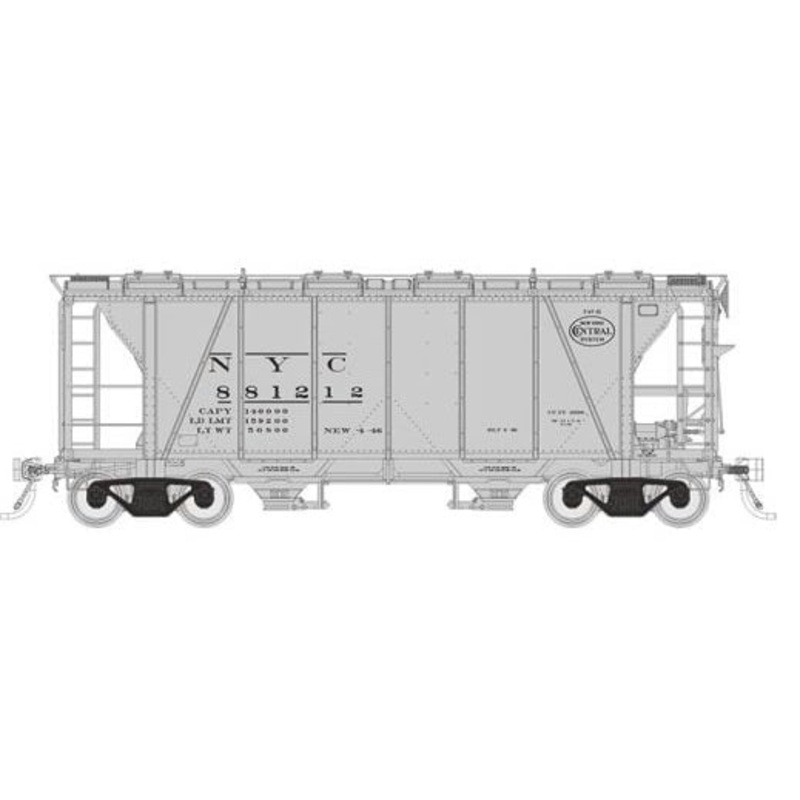 Rapido Trains 149001A HO Scale Enterprise Covered Hopper New York Central NYC Roman # Varies