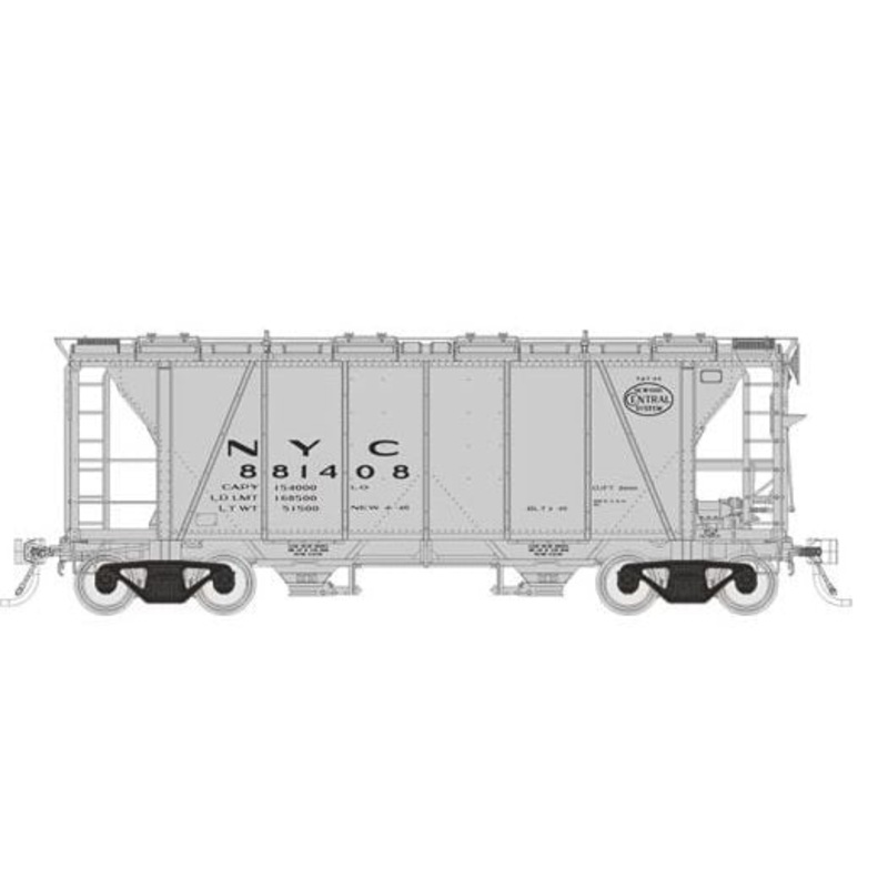Rapido Trains 149002A HO Scale Enterprise Covered Hopper New York Central NYC Gothic # Varies