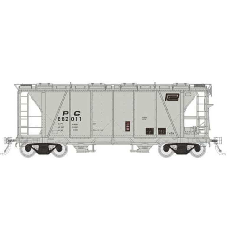 Rapido Trains 149006A HO Scale Enterprise Covered Hopper Penn Central PC # Varies