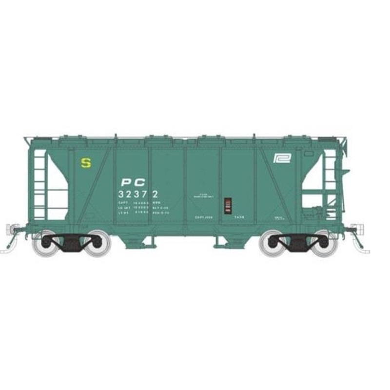 Rapido Trains 149007A HO Scale Enterprise Covered Hopper Penn Central PC MOW # Varies