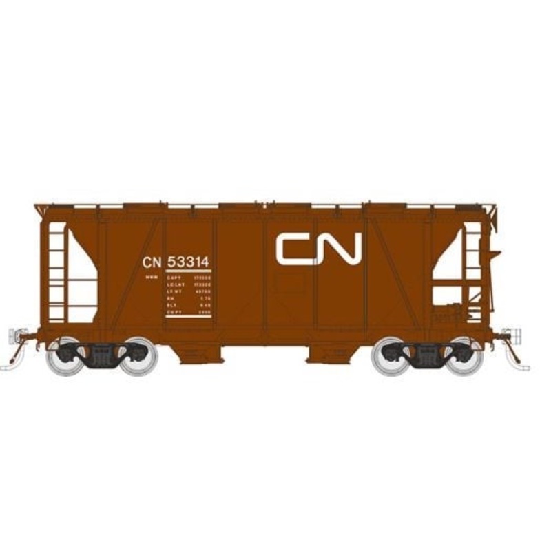 Rapido Trains 149011A HO Scale Enterprise Covered Hopper Canadian National CN MOW Red # Varies