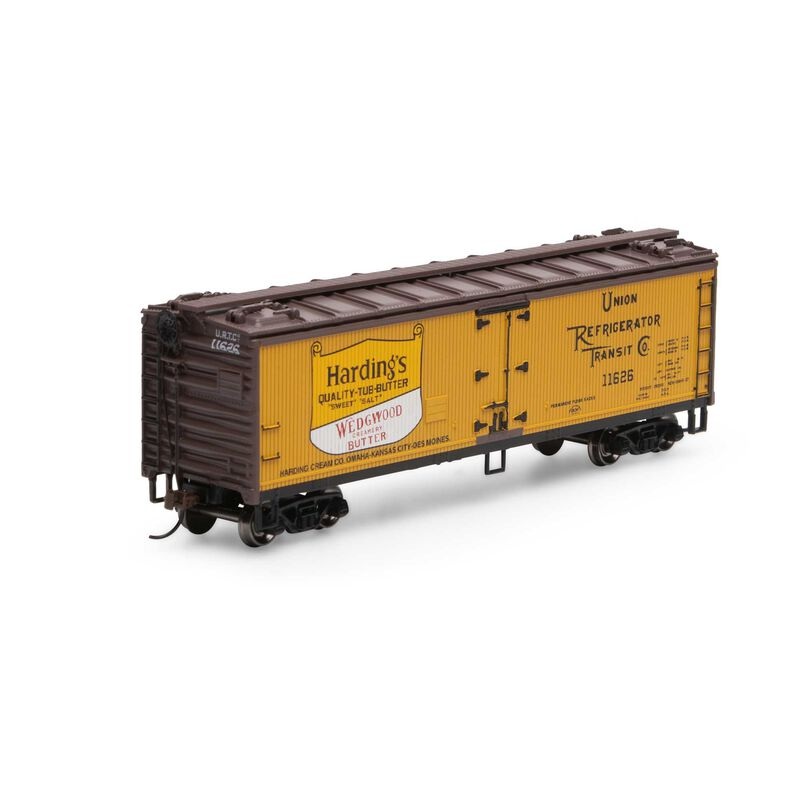 Roundhouse 06804 HO Scale 40' Wood Reefer Hardings Butter UTRX 11626