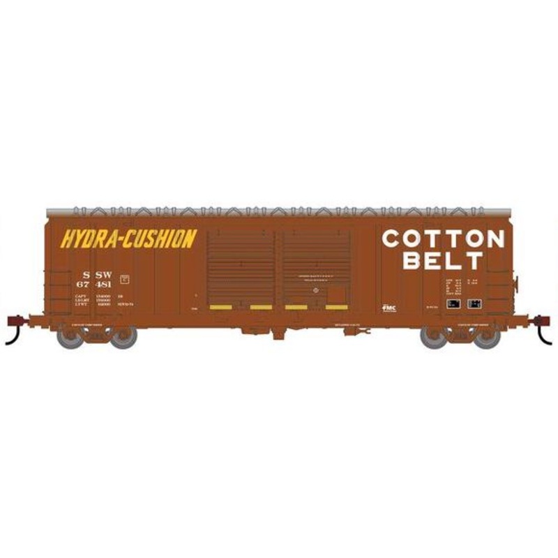 Roundhouse 1357 HO Scale 50' FMC 5283 DBL Door Boxcar Cotton Belt SSW 67481