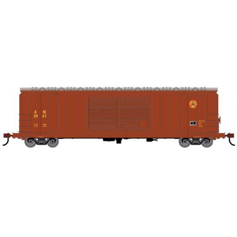 Roundhouse 1373 HO Scale 50' FMC 5283 DBL Door Boxcar Arkansas & Missouri AM 2047
