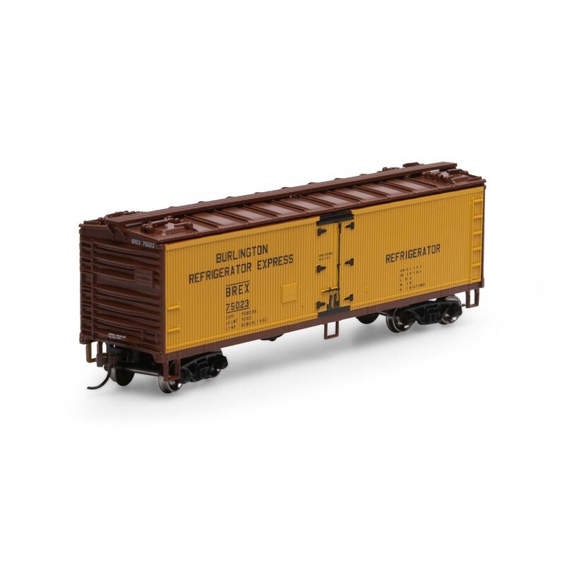 Roundhouse 98488 HO Scale 40' Wood Reefer Burlington BREX 75023