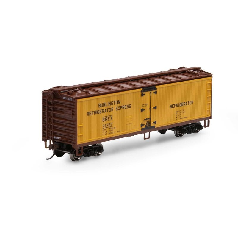 Roundhouse 98490 HO Scale 40' Wood Reefer Burlington BREX 75757