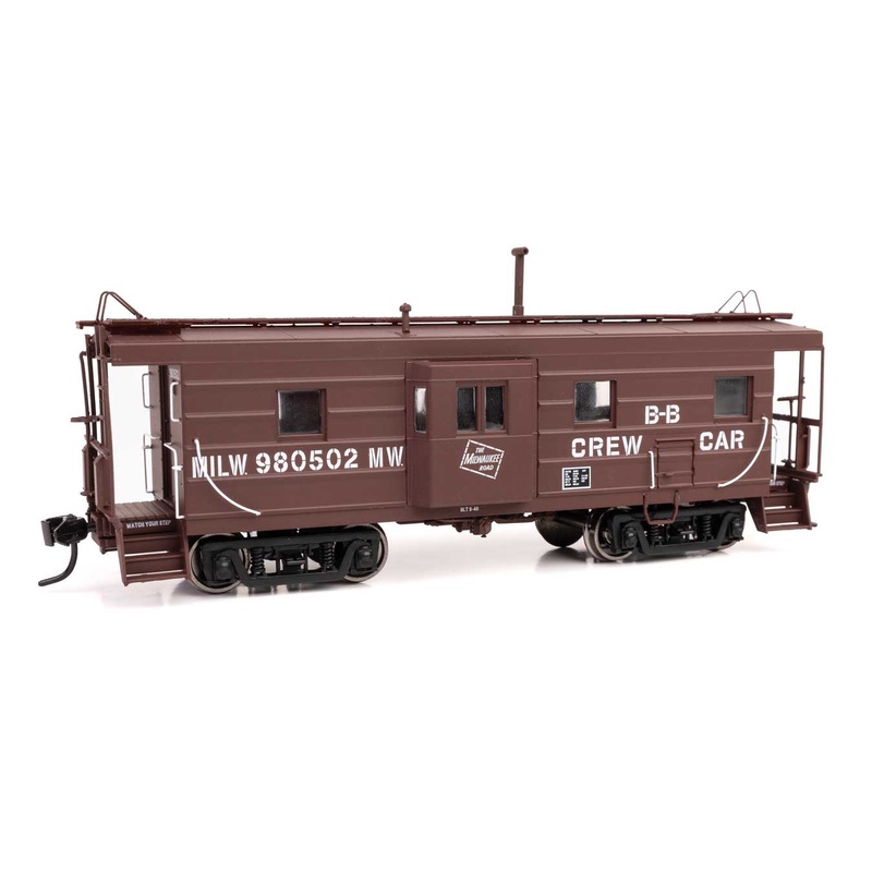 Walthers Proto 920-103659 HO Scale Rib Sided Caboose Milwaukee Road MILW MOW 980502