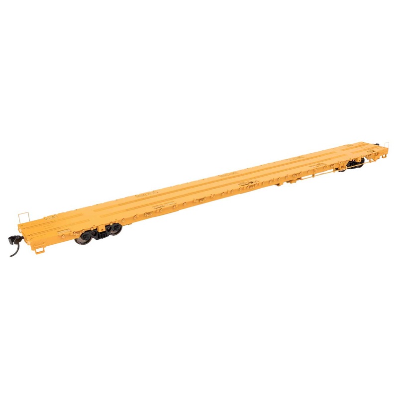Walthers Proto 920-104600 HO Scale 89' 110-Ton Greenbrier Flatcar Undecorated Yellow