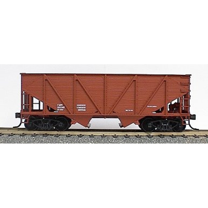 Accurail 2799 HO Scale Wood Side 2 Bay Open Hopper Kit Red Oxide Data Only- NOS