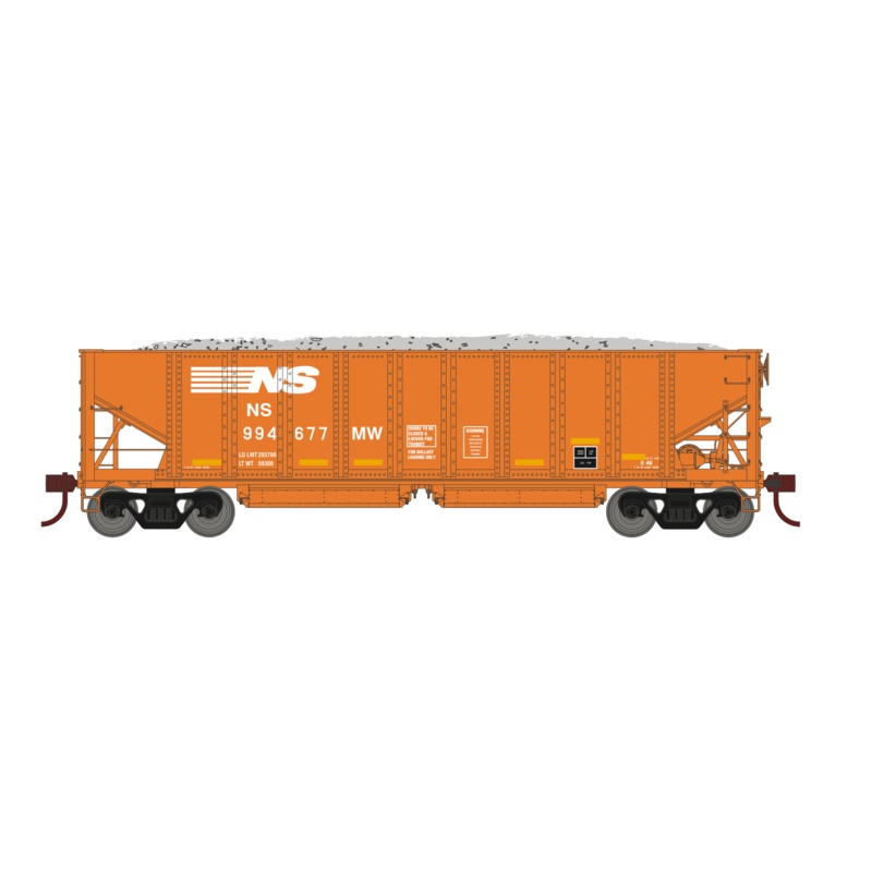 Athearn 7639 HO Scale 40' Ballast Hopper Norfolk Southern MW NS 994677