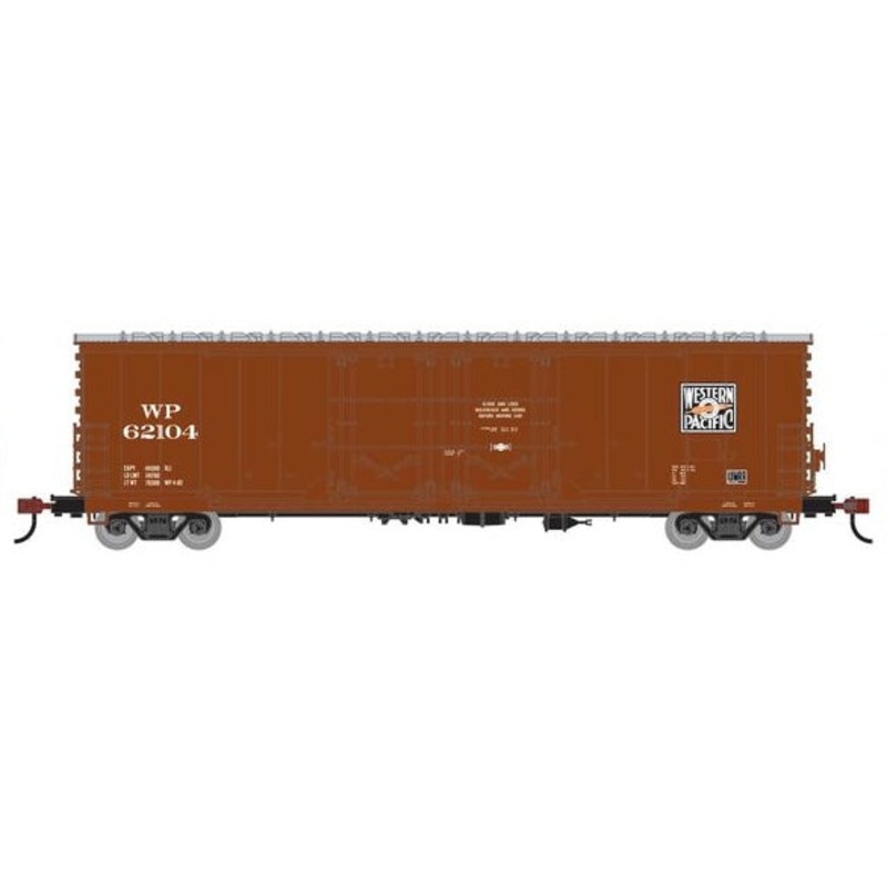 Athearn RTR 1847 HO Scale 50' Evans Double Door Boxcar Western Pacific WP 62104