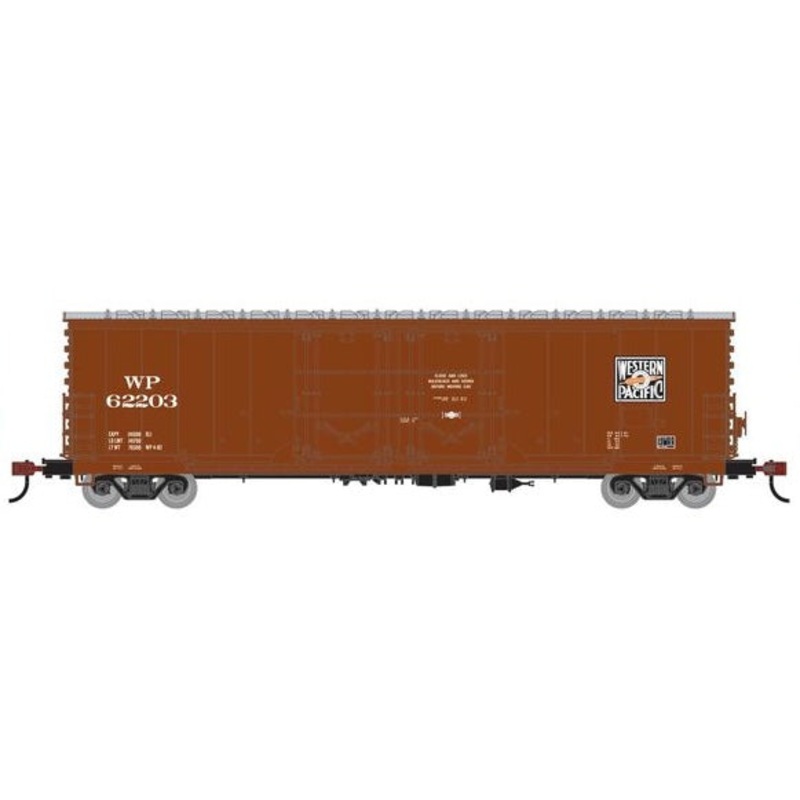 Athearn RTR 1849 HO Scale 50' Evans Double Door Boxcar Western Pacific WP 62203