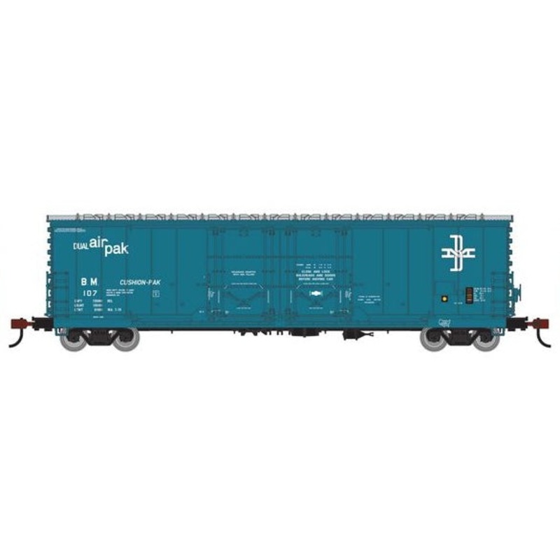 Athearn RTR 1850 HO Scale 50' Evans Double Door Boxcar Boston & Maine B&M 107