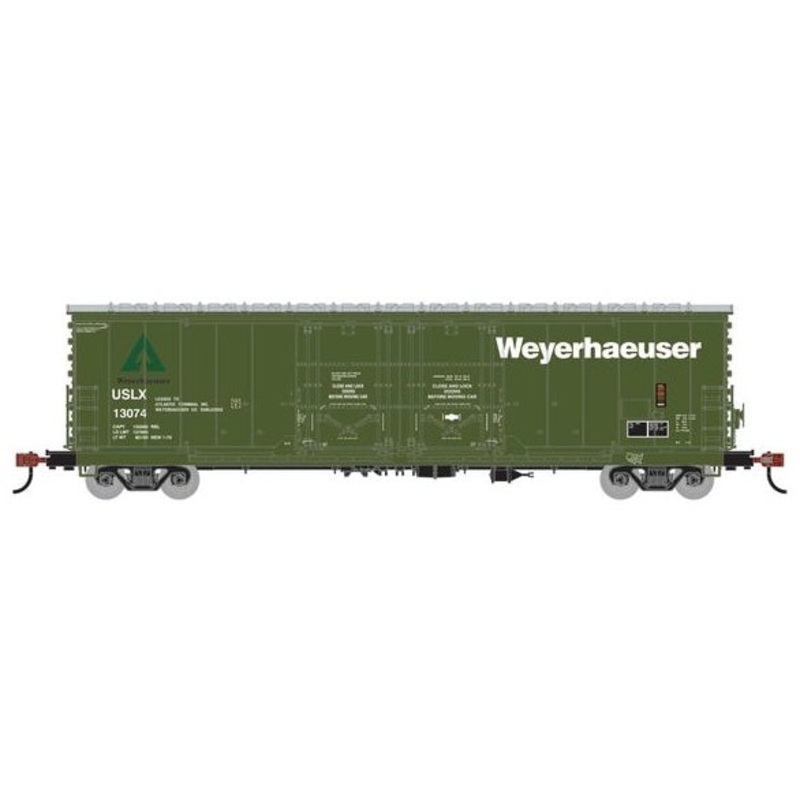 Athearn RTR 1854 HO Scale 50' Evans Double Door Boxcar Weyerhaeuser USLX 13074