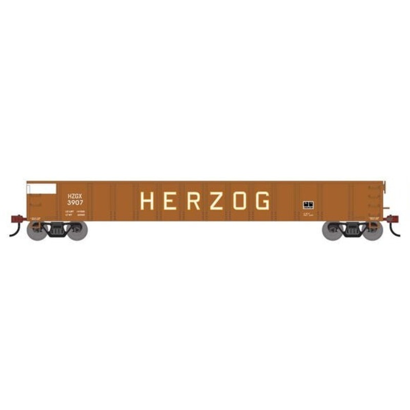 Athearn RTR 1863 HO Scale 52' Mill Gondola Herzog HZGX 3907