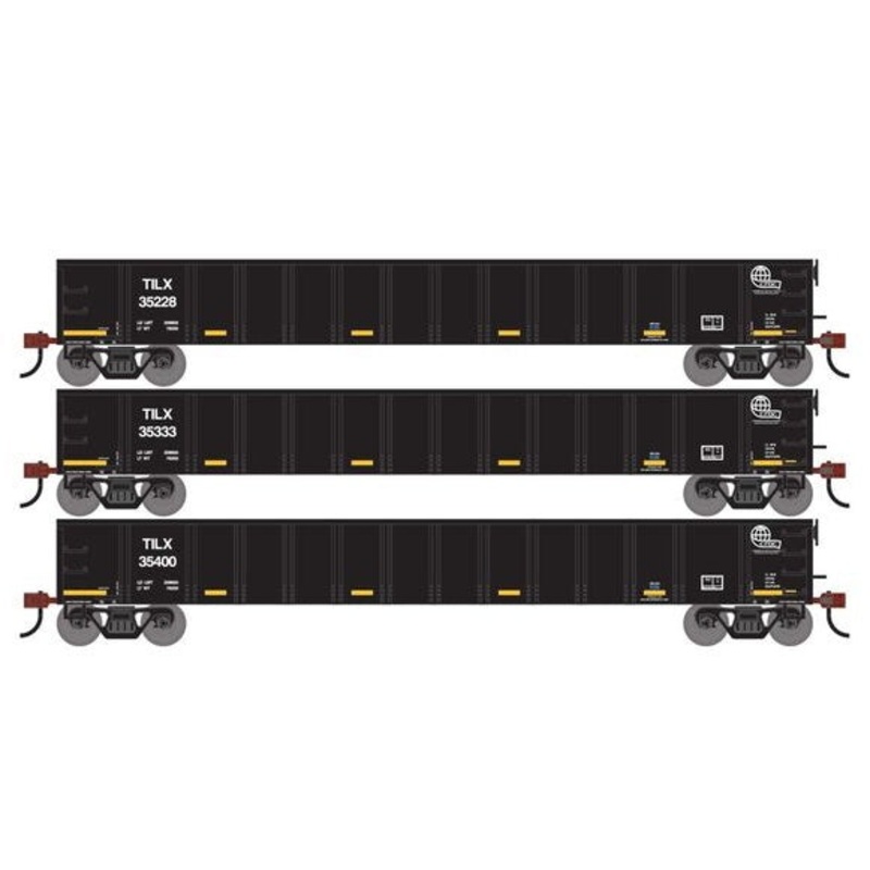 Athearn RTR 1876 HO Scale 52' Mill Gondola Trinity Leasing TILX 3-Pack