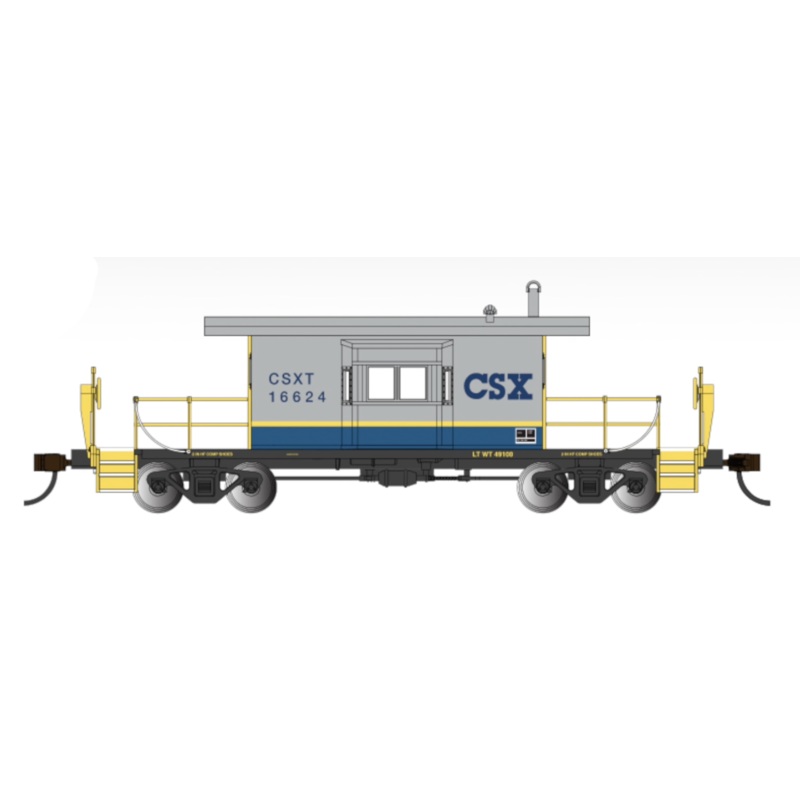 Bachmann 76401 HO Scale Transfer Caboose CSX 16624