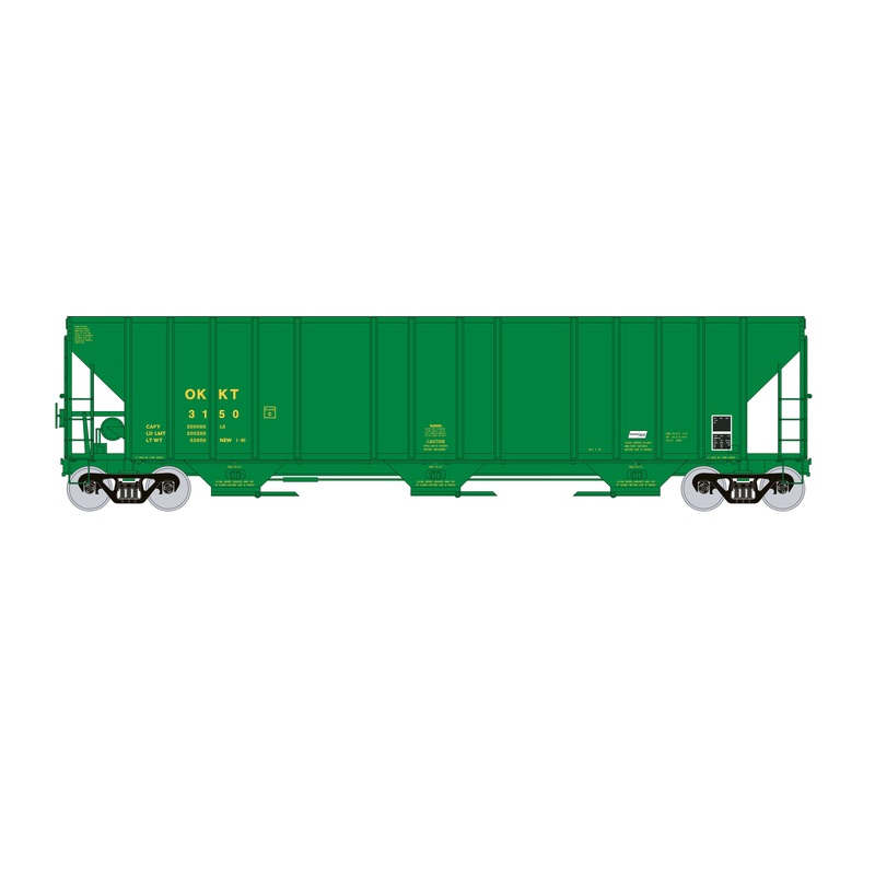 Exactrail Evolution EE1726-4 HO Scale Evans 4780 Covered Hopper OKKT 3199