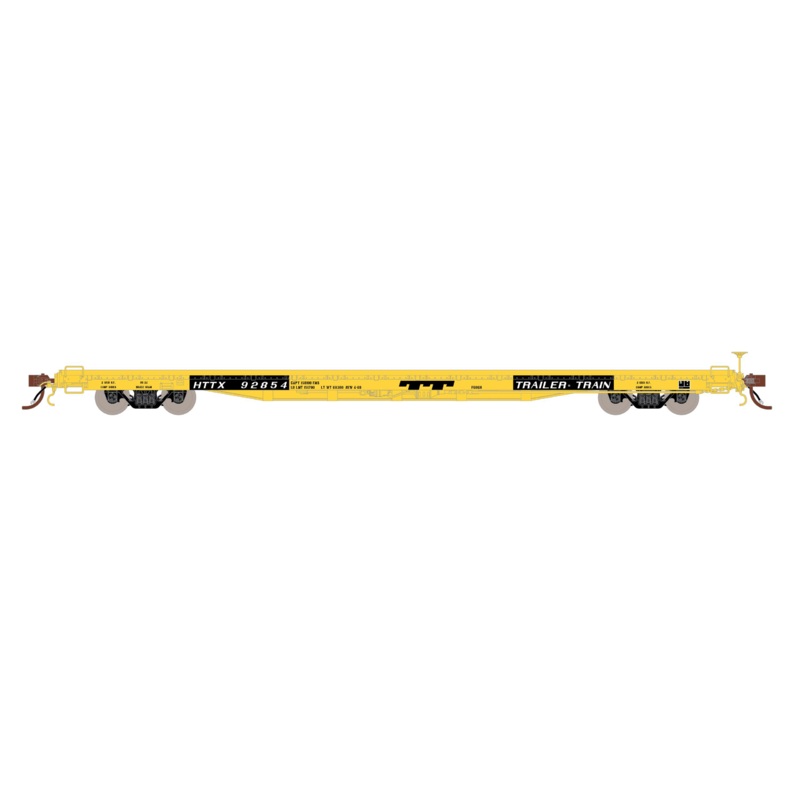Fox Valley Models 15057 HO Scale 60' P-S F60GH Flatcar Trailer Train HTTX 93043