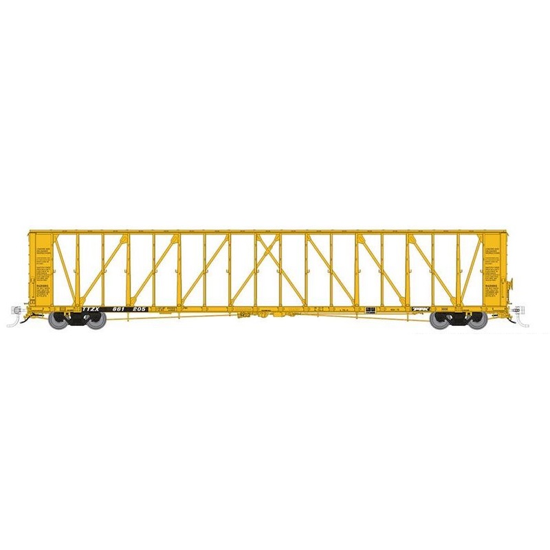 Rapido Trains 174007A HO Scale NSC 73' Centerbeam Flatcar Trailer Train TTZX # Varies