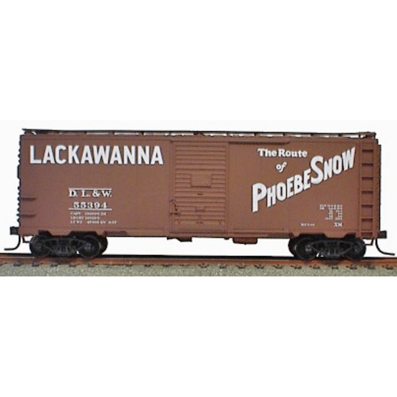 Accurail 3527 HO Scale AAR 40' Boxcar Kit Lackawanna "Phoebe Snow" DL&W - NOS