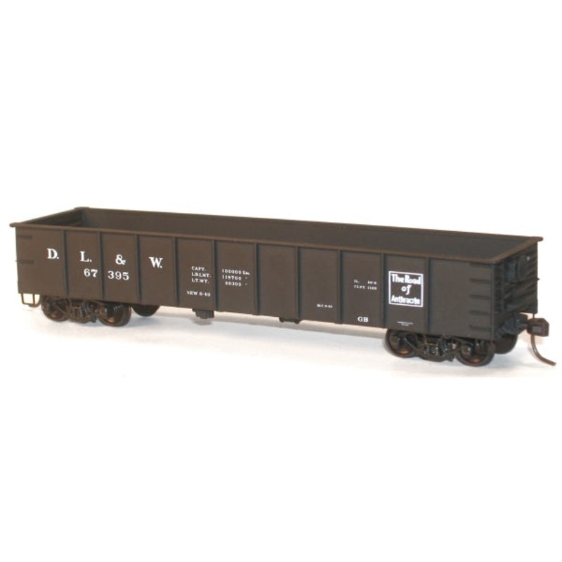 Accurail 3737 HO Scale 41' AAR Steel Gondola Kit Lackawanna DL&W - NOS