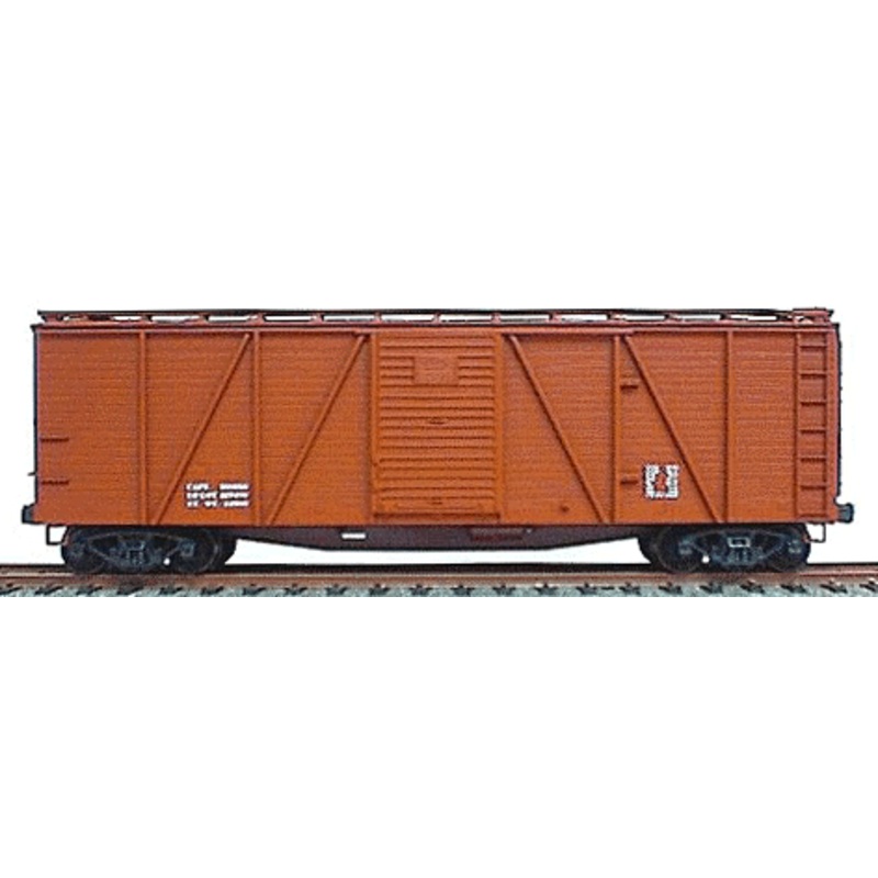 Accurail 7199 HO Scale 40' Outside Braced Boxcar Kit Oxide Undecorated Data Only - NOS