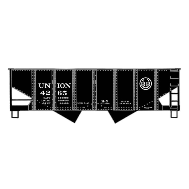 Accurail 81651 HO Scale USRA Twin Hopper Kit Union Railroad 4265 (URR Logo)