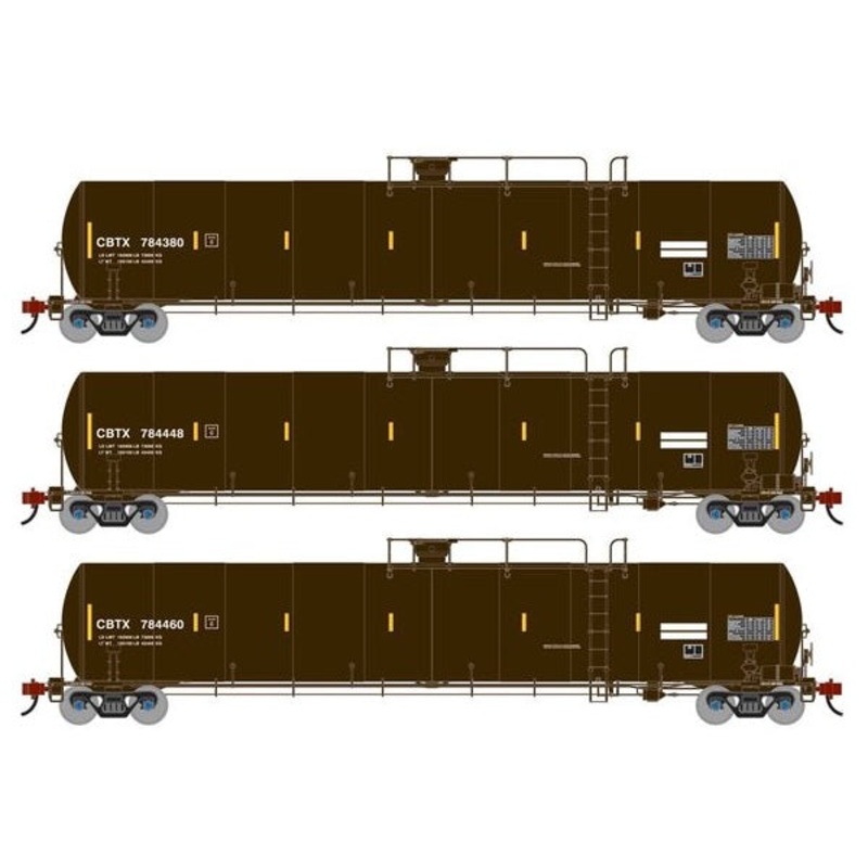 Athearn Genesis G1522 HO Scale 33K LPG Tank Car Capital Finance LPG 3-Pack
