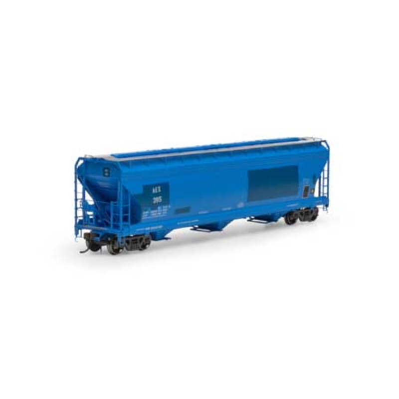 Athearn Genesis G15849 HO Scale ACF 4600 3 Bay Covered Hopper Ex-GTW AEX 395