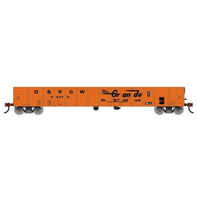 Athearn RTR 1981 HO Scale 52' Mill Gondola Rio Grande D&RGW 56375