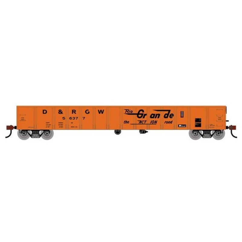Athearn RTR 1982 HO Scale 52' Mill Gondola Rio Grande D&RGW 56377