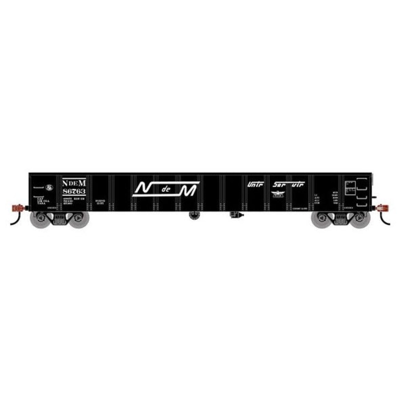 Athearn RTR 1990 HO Scale 52' Mill Gondola Nacionales de Mexico NdeM 86763